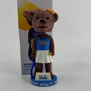 UCLA Wooden Athletic Fund Booblehead Series Sixth Women’s Tennis Bear EUC
